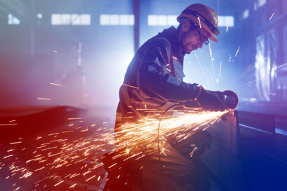 Man working in a manufacturing setting