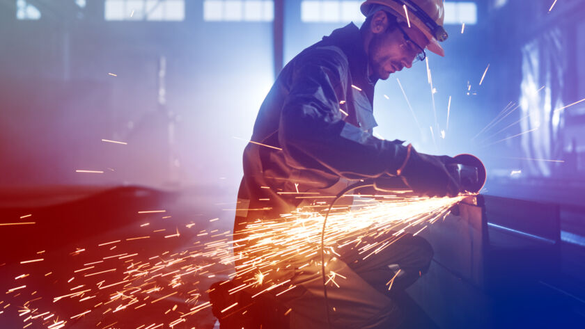 Man working in a manufacturing setting