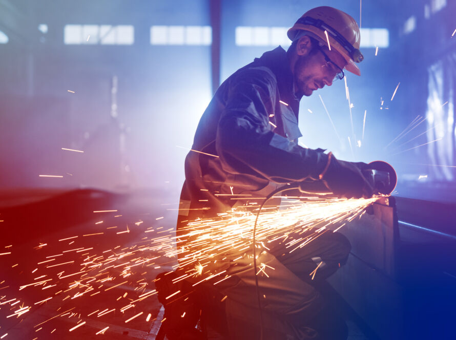 Man working in a manufacturing setting